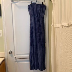 Abercrombie &fitch strapless maxi dress